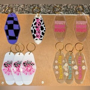$7 Each Hotel Motel Key Chains